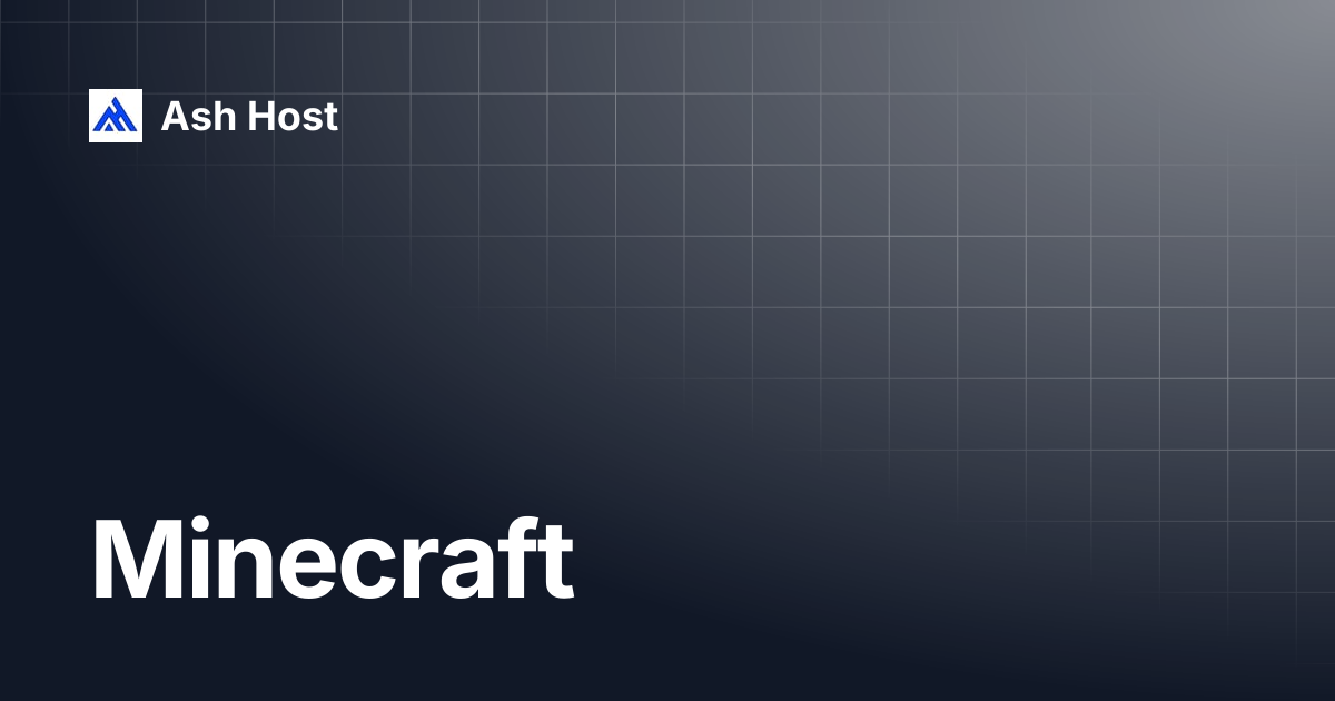 Minecraft | Ash Host