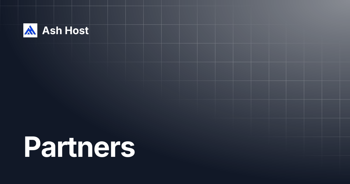 Partners | Ash Host